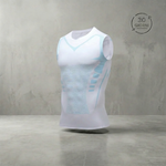 Sleeka compression vest white