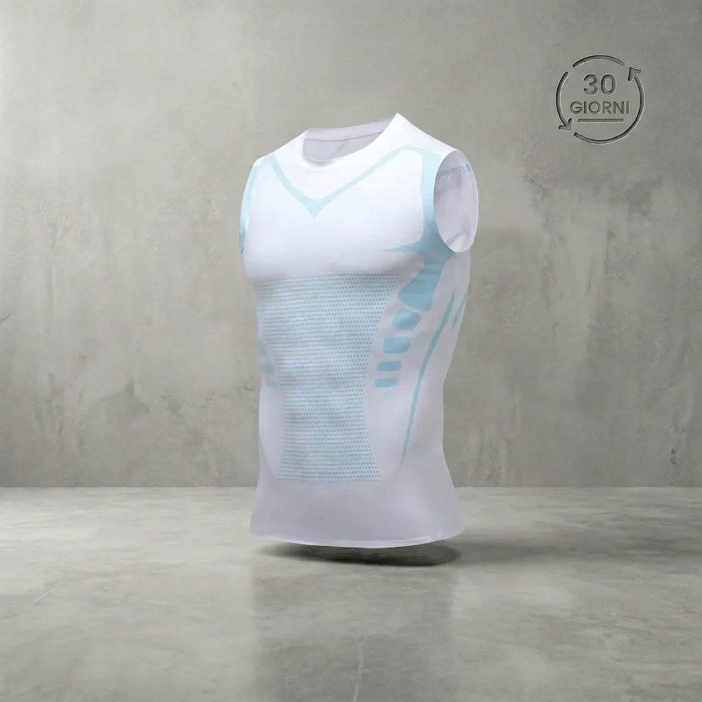 Sleeka compression vest white